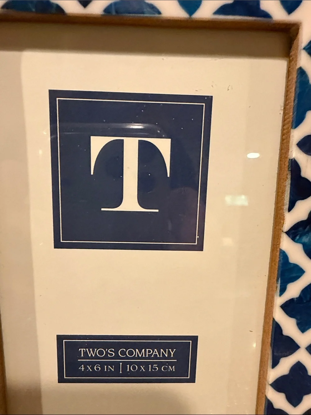 Two’s Company  4”x 6” Picture Frame